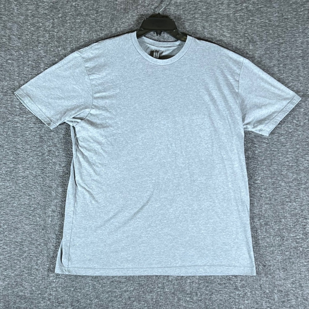 Next Level Apparel Men's Heather Grey T-Shirt Basic‎ Crew Neck Tee XL